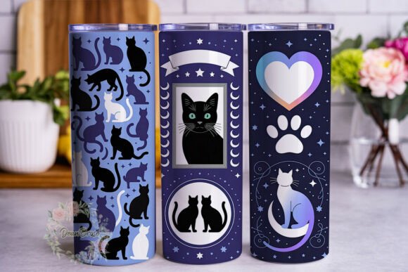 Celestial Cat Lover 20oz Tumbler Wrap