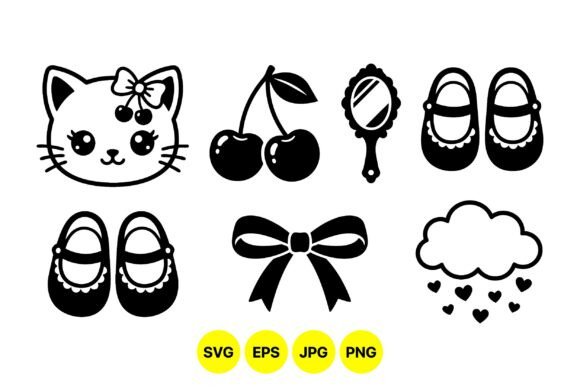 Cute Baby Shower SVG Icons