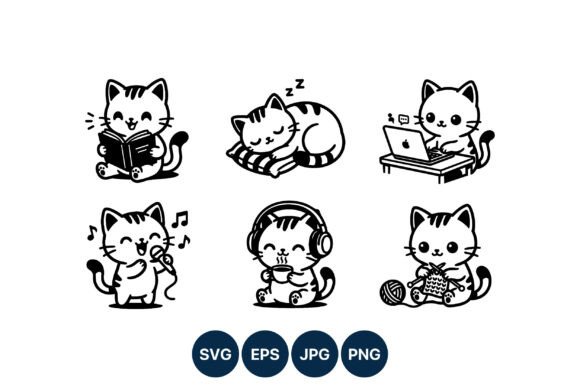 Cute Cat Vector Pack