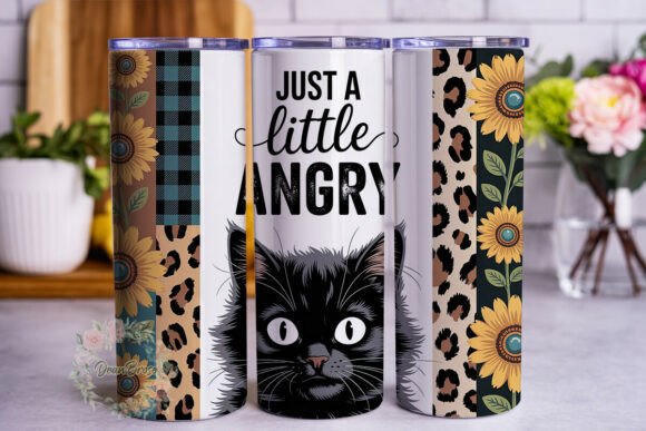 Sassy Cat Sunflower Leopard Tumbler